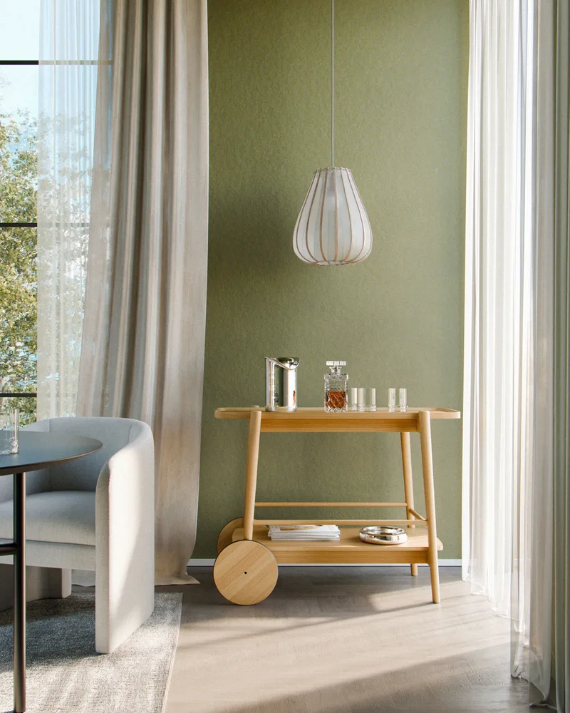 Desserte à roulettes en bois Westwing