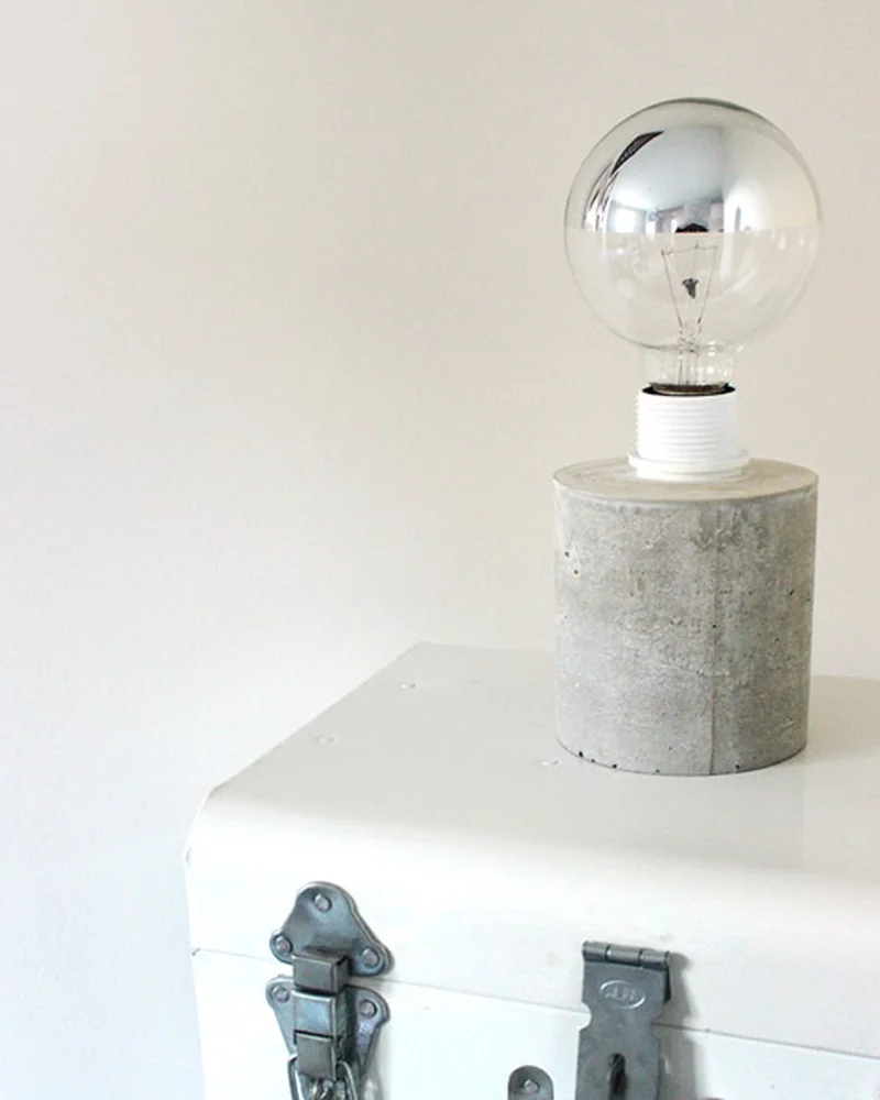 lampe beton diy