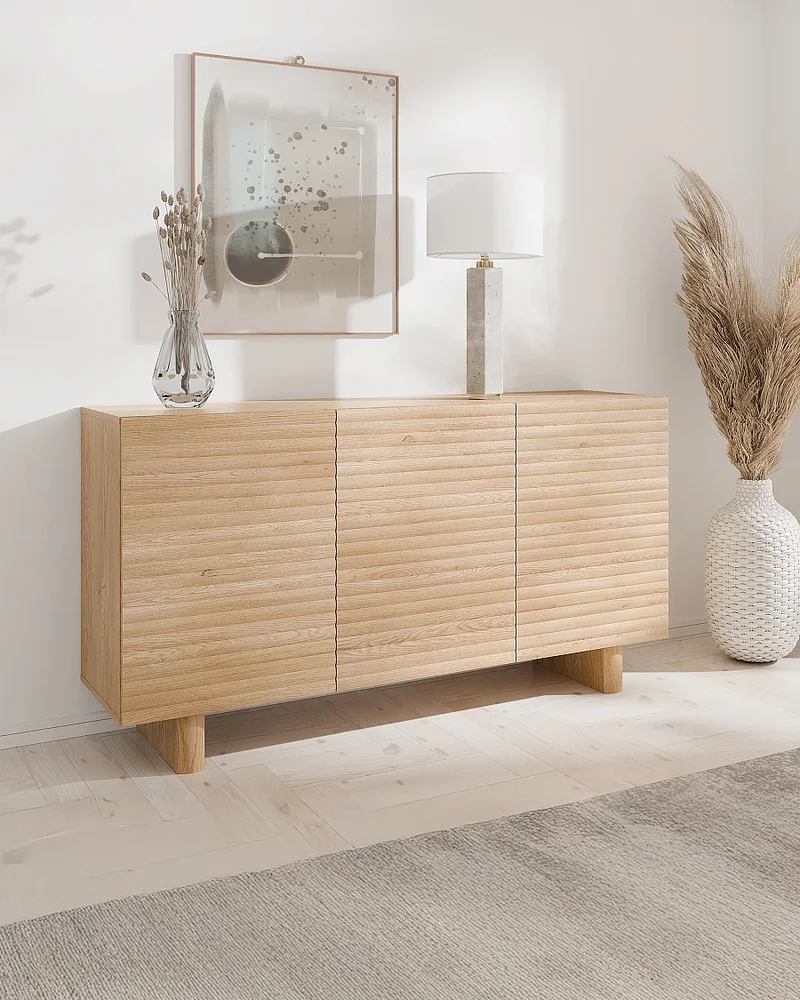 Buffet en bois clair Vente-unique