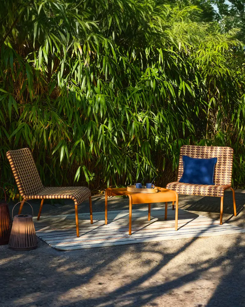 salon de jardin terracotta