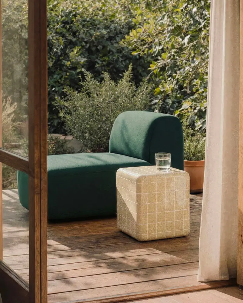 table appoint jardin carrelage