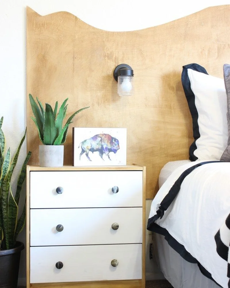tete de lit diy bois live edge