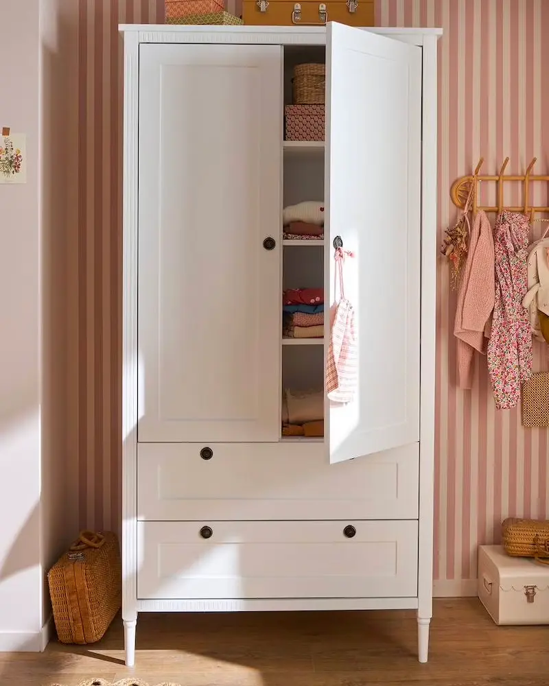armoire blanche enfant tiroirs
