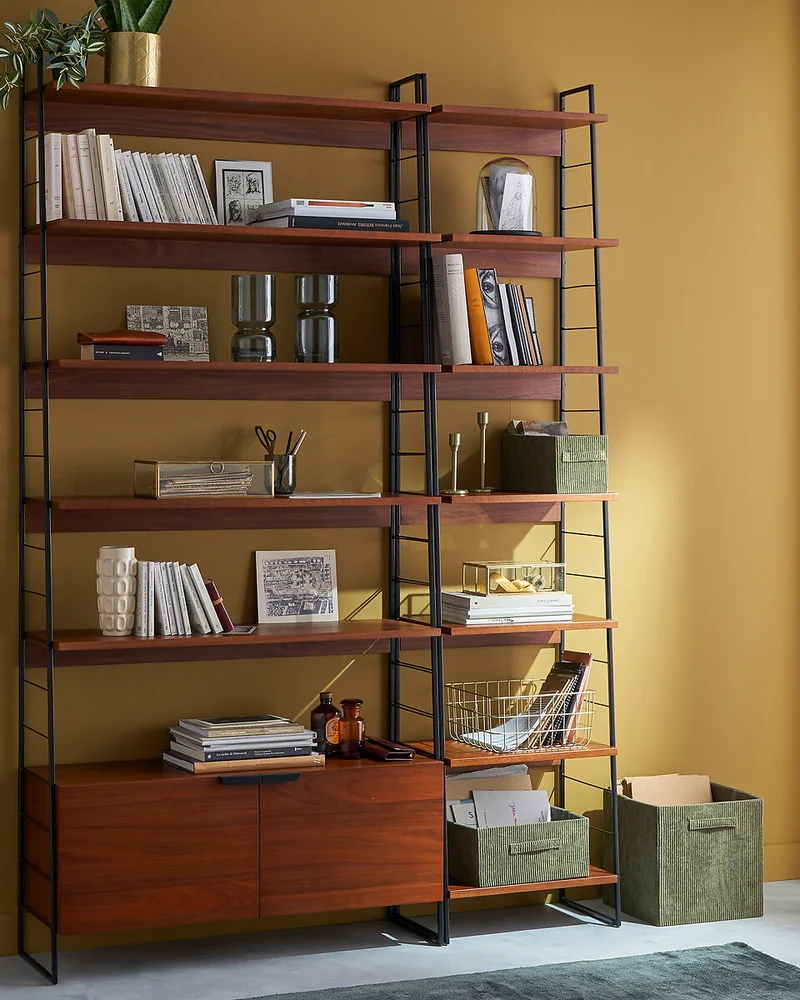 Bibliothèque industrielle vintage La Redoute