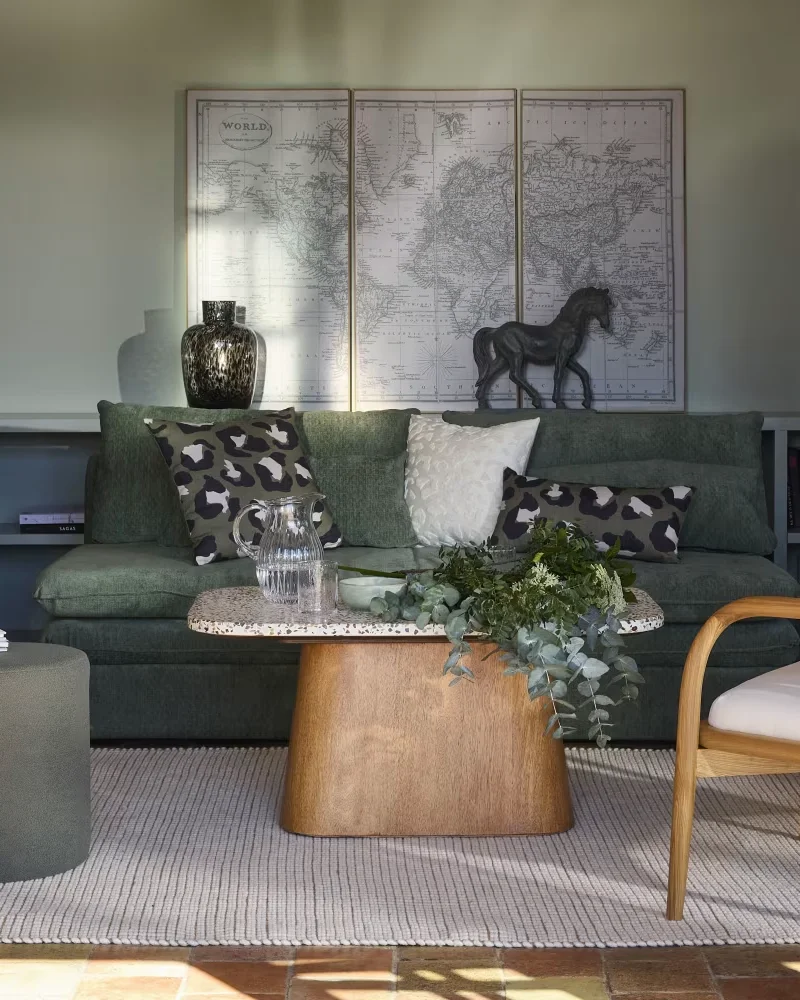 Canapé convertible vert kaki Maisons du Monde