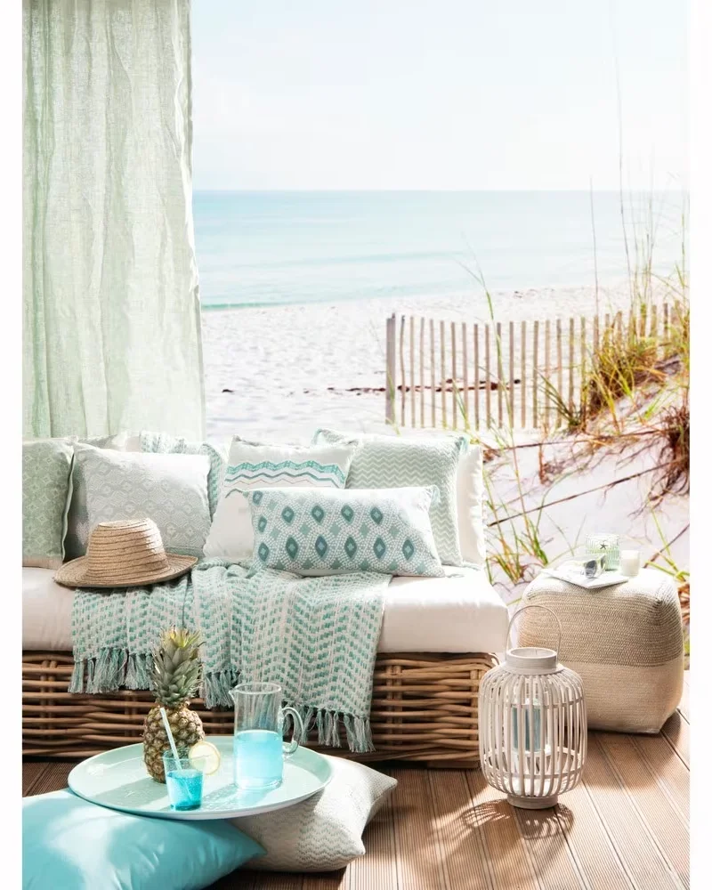 Canapé de jardin en rotin Maisons du Monde