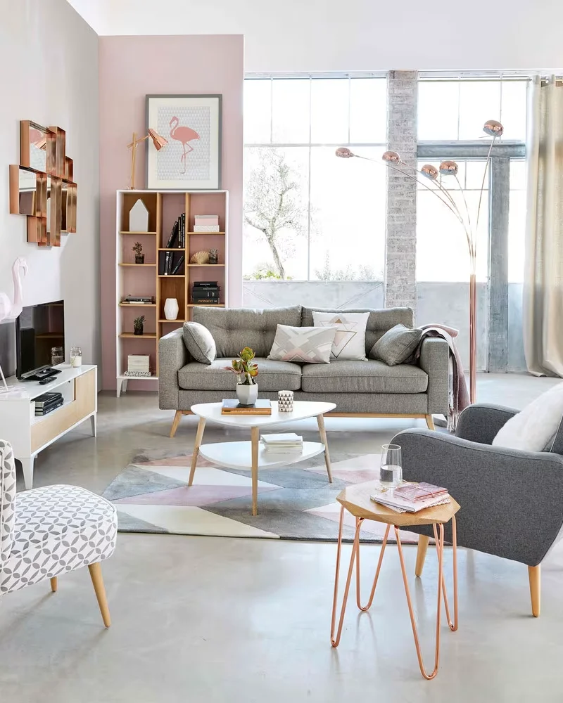 Canapé scandinave gris Maisons du Monde