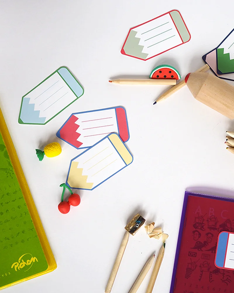 etiquette rentree diy crayon