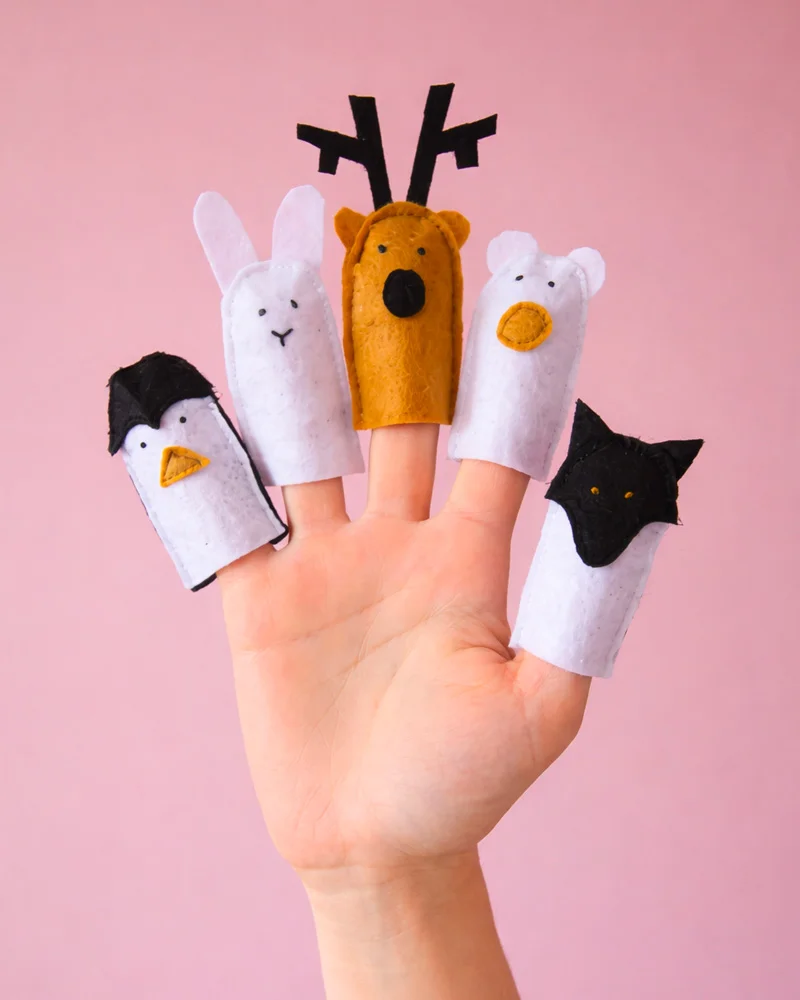 marionnette doigt feutrine diy