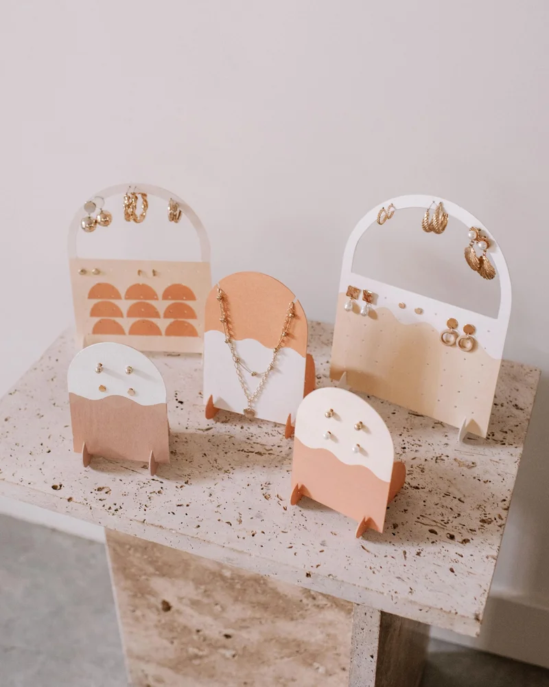 porte boucle oreille diy bois