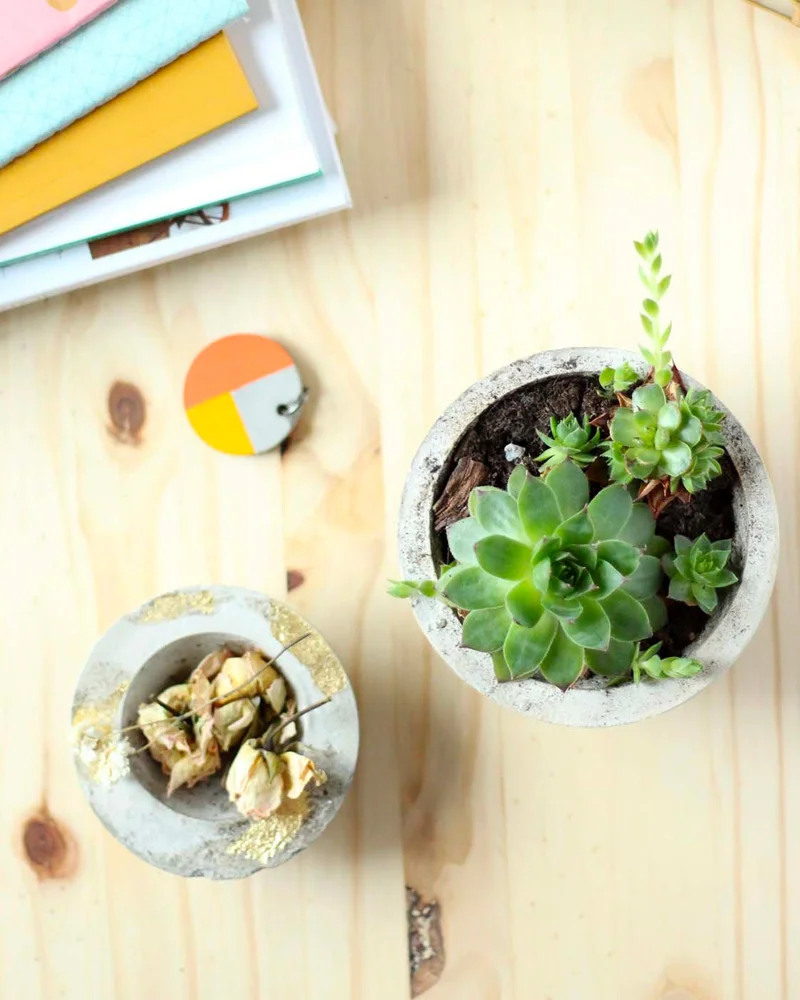 pot rond diy beton