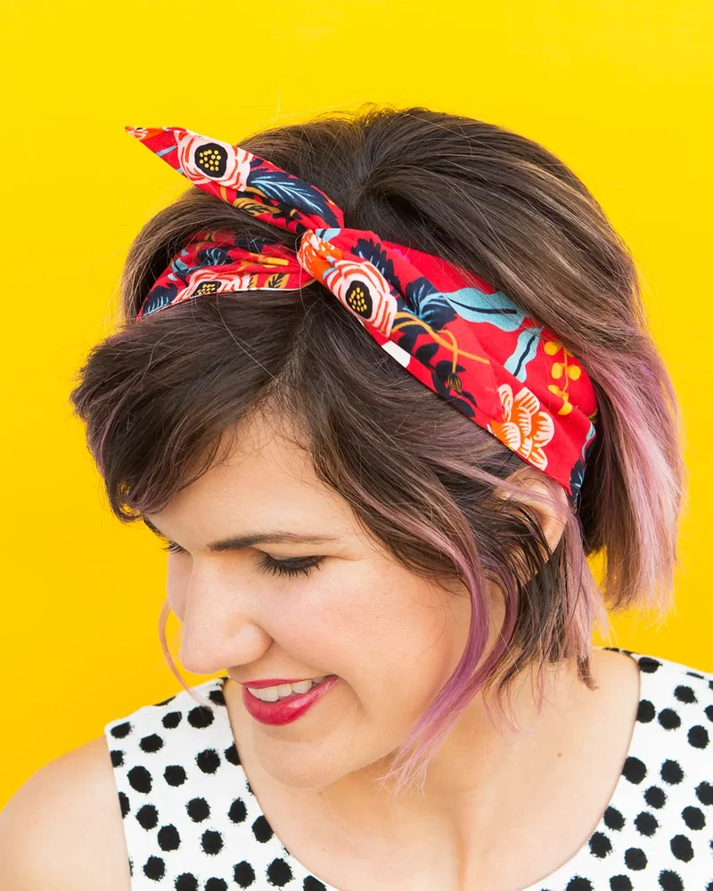 serre tete diy tissu noeud