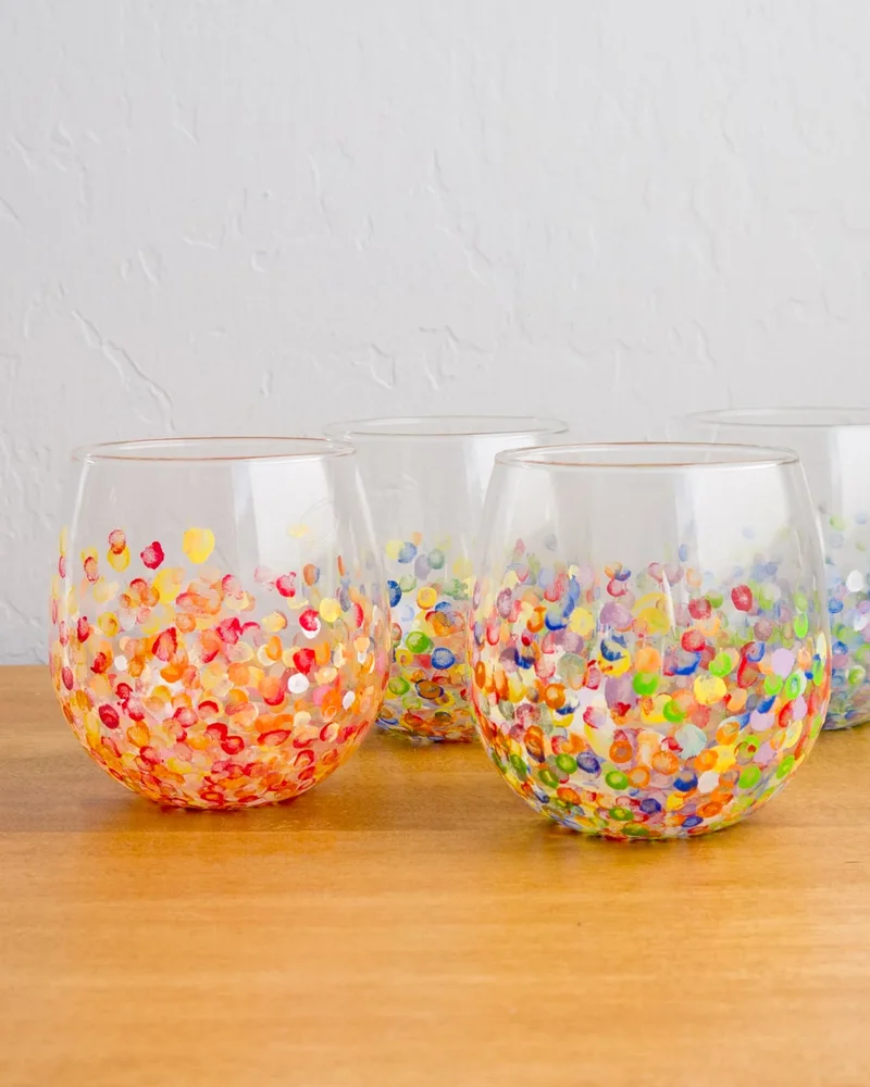 verre diy pois peinture