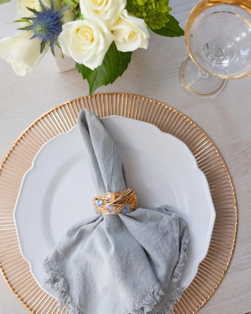 rond de serviette fil metal diy