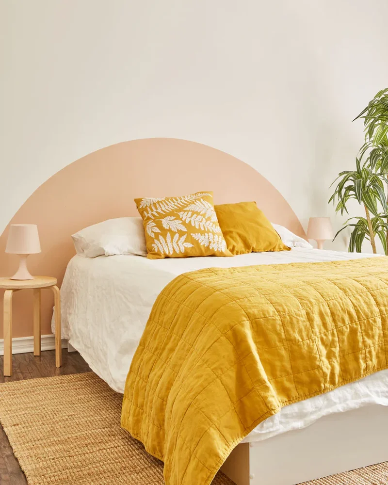 tete de lit diy ronde peinture