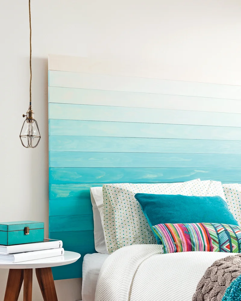 tete de lit diy peinture degradee