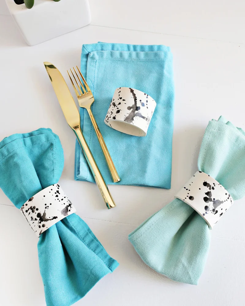 rond de serviette ceramique diy