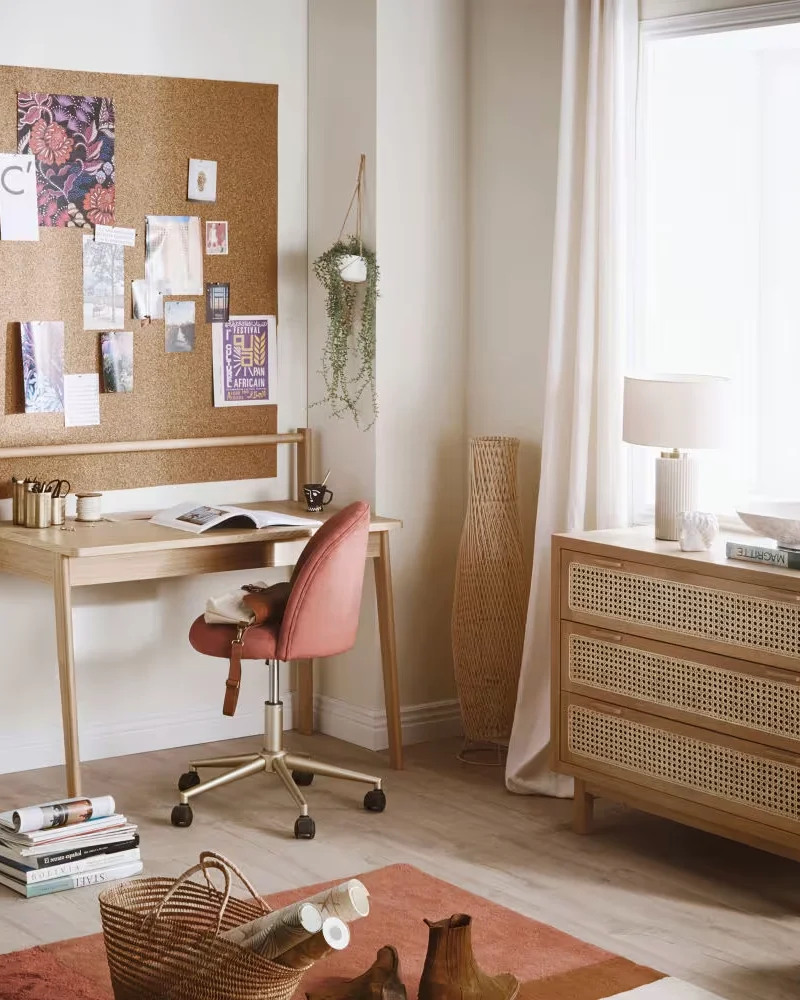 Commode cannage et bois Maisons du Monde
