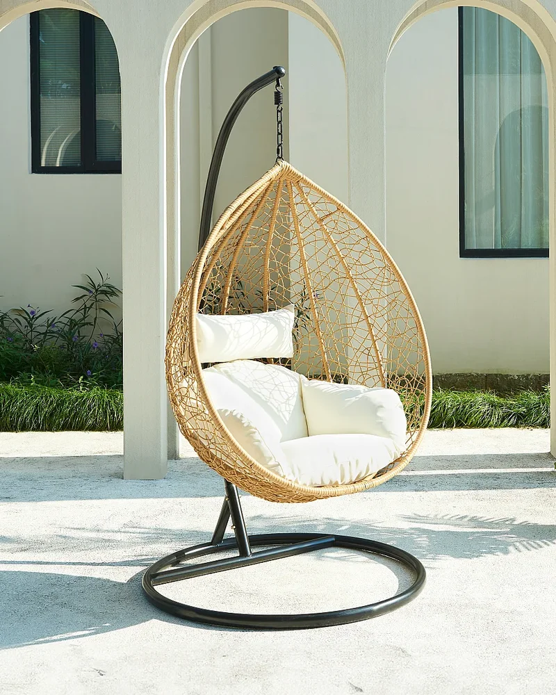 Fauteuil de jardin suspendu style rotin MYLIA