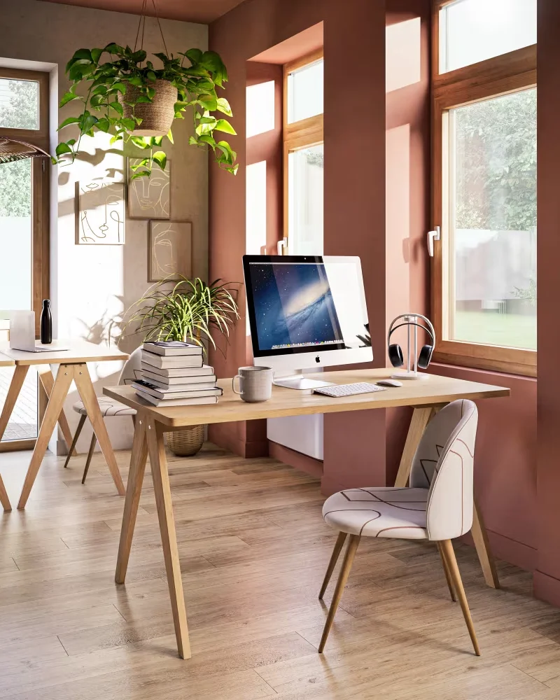 Bureau en bois minimaliste Maisons du Monde