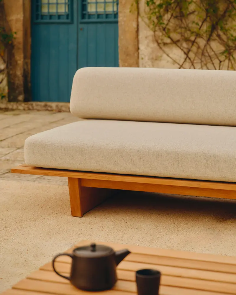 canape jardin teck