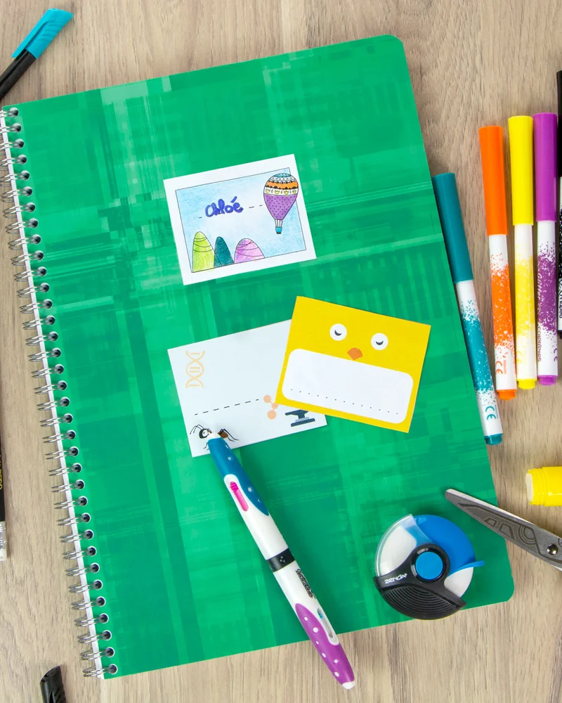 etiquette rentree diy a imprimer