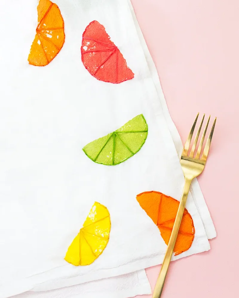 torchon diy peinture broderie