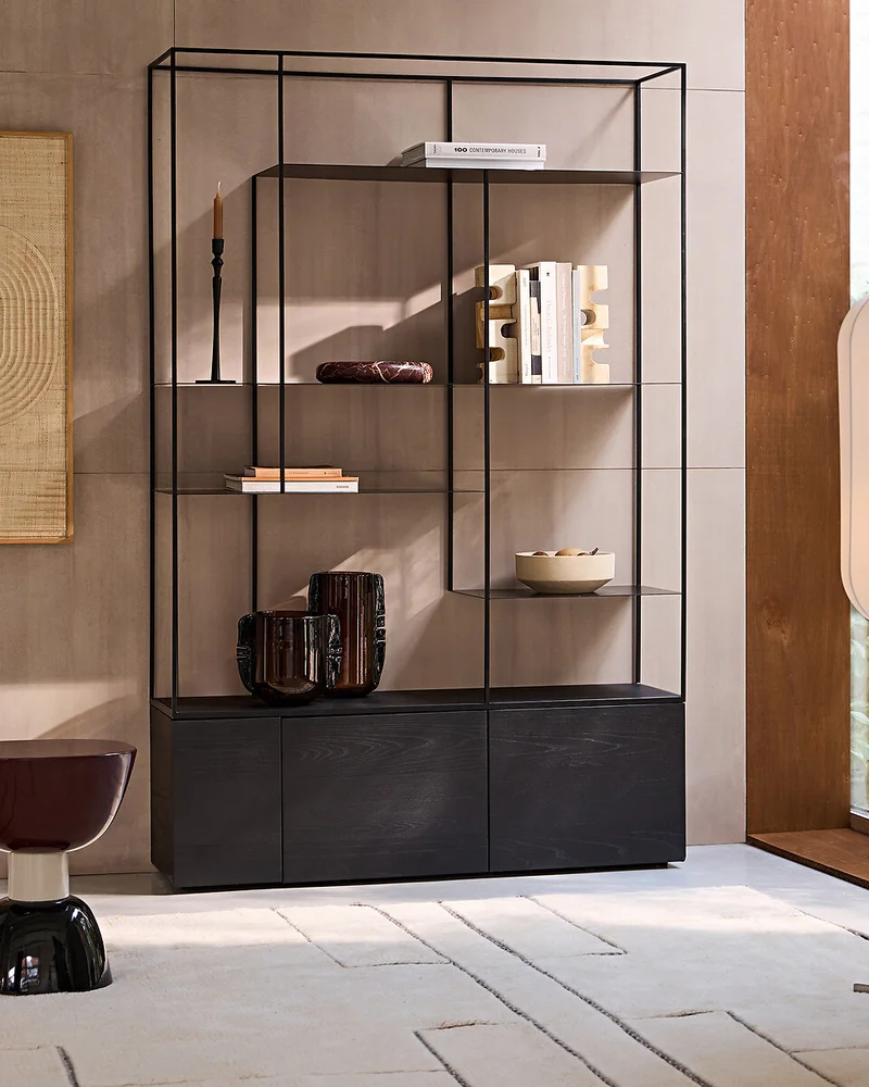 Bibliothèque industrielle noire La Redoute