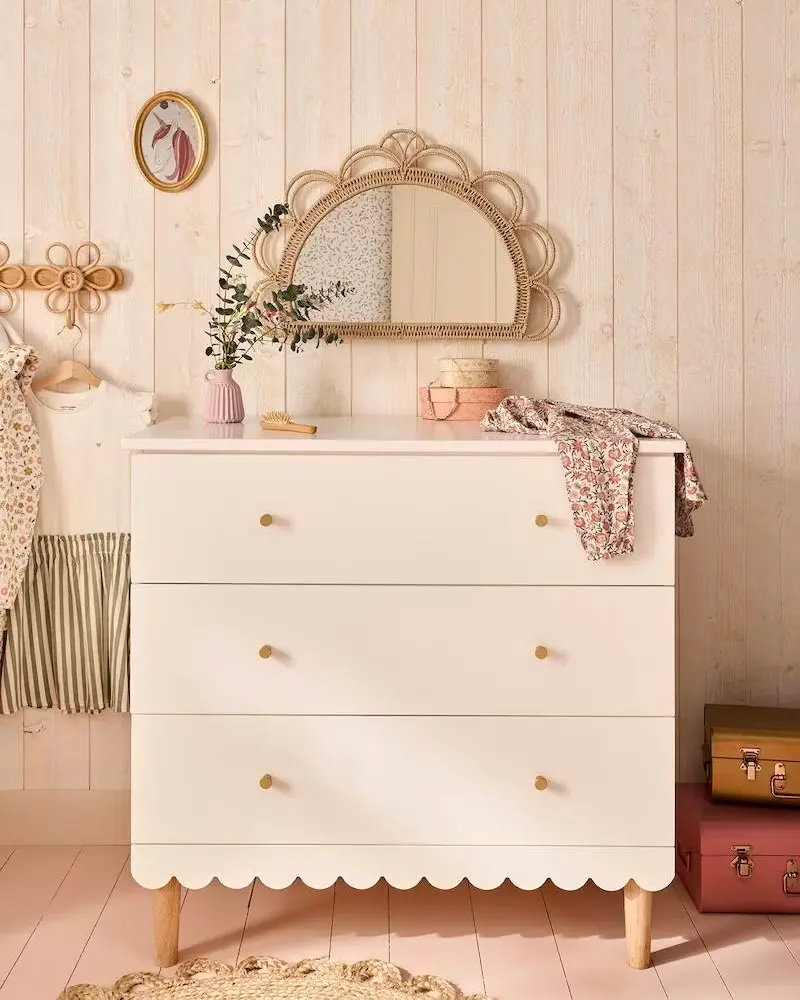 commode feston blanche