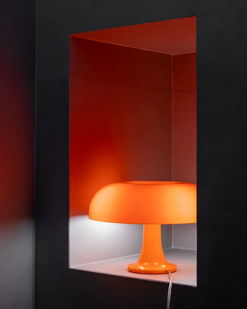Lampe champignon orange Nessino madeindesign.com