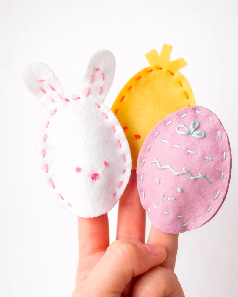 marionnette oeuf diy feutrine