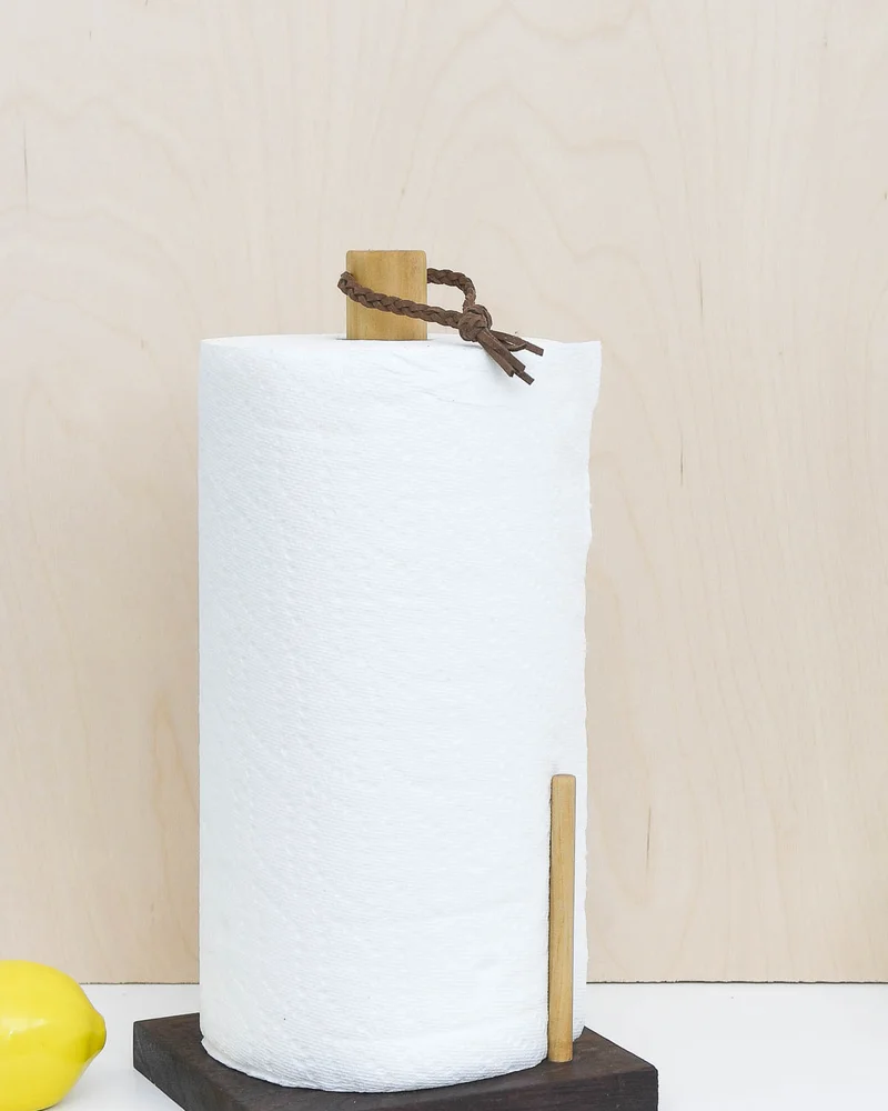 porte rouleau essuie tout a poser diy moderne bois