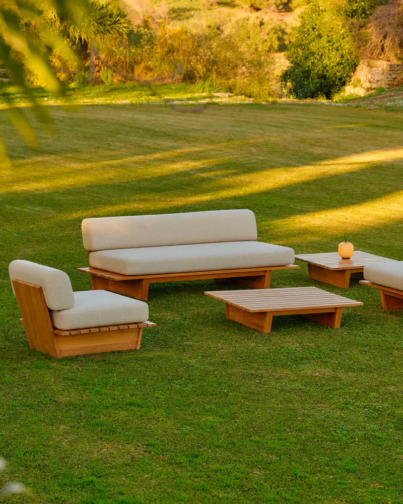 table basse jardin teck