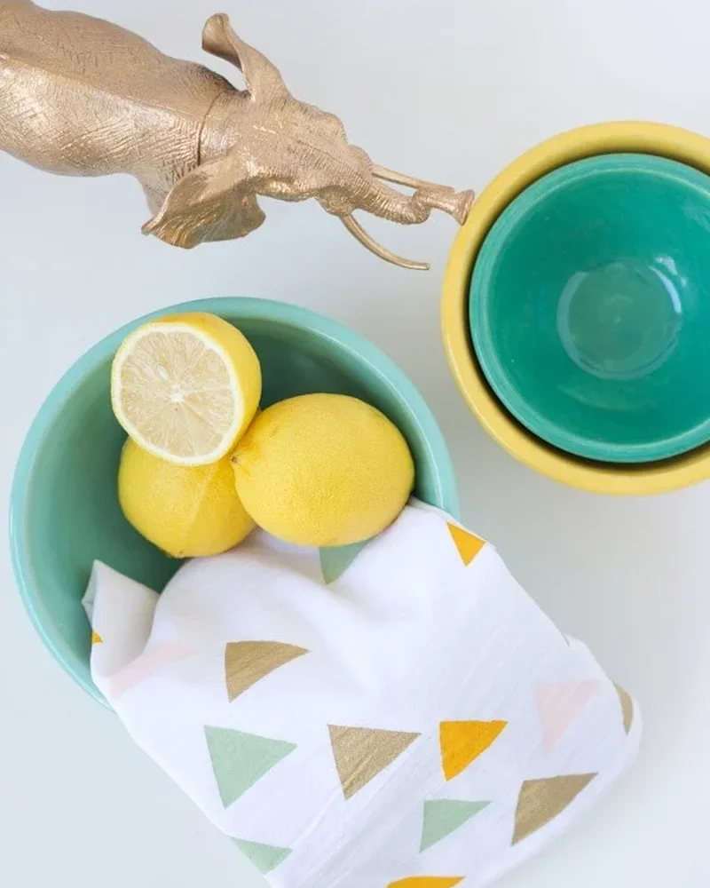 torchon diy geometrique