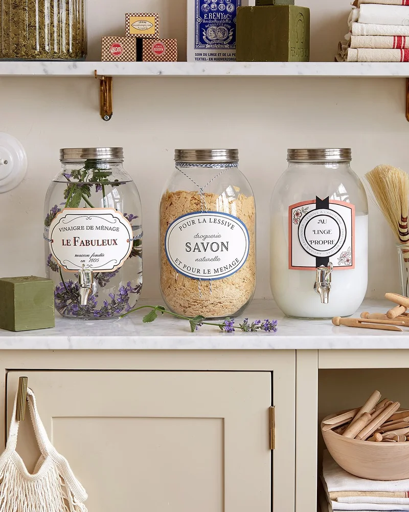 etiquette bocal a imprimer diy produits menagers