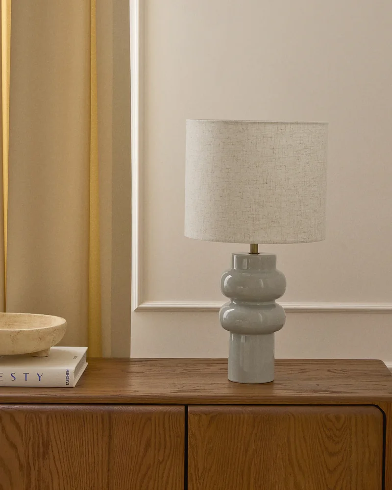 Lampe en céramique grise Westwing