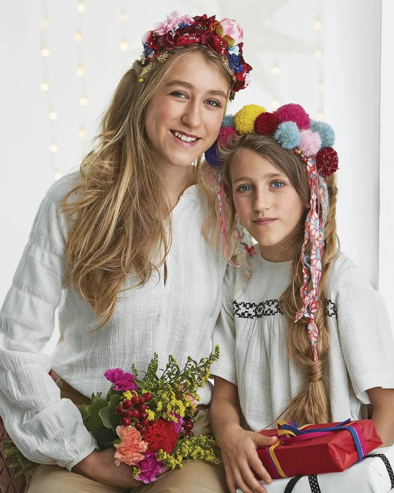 serre tete diy enfant pompon