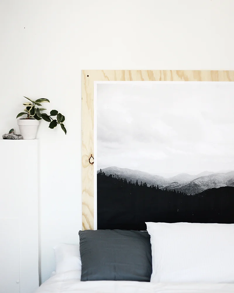 tete de lit diy affiche papier imprimee