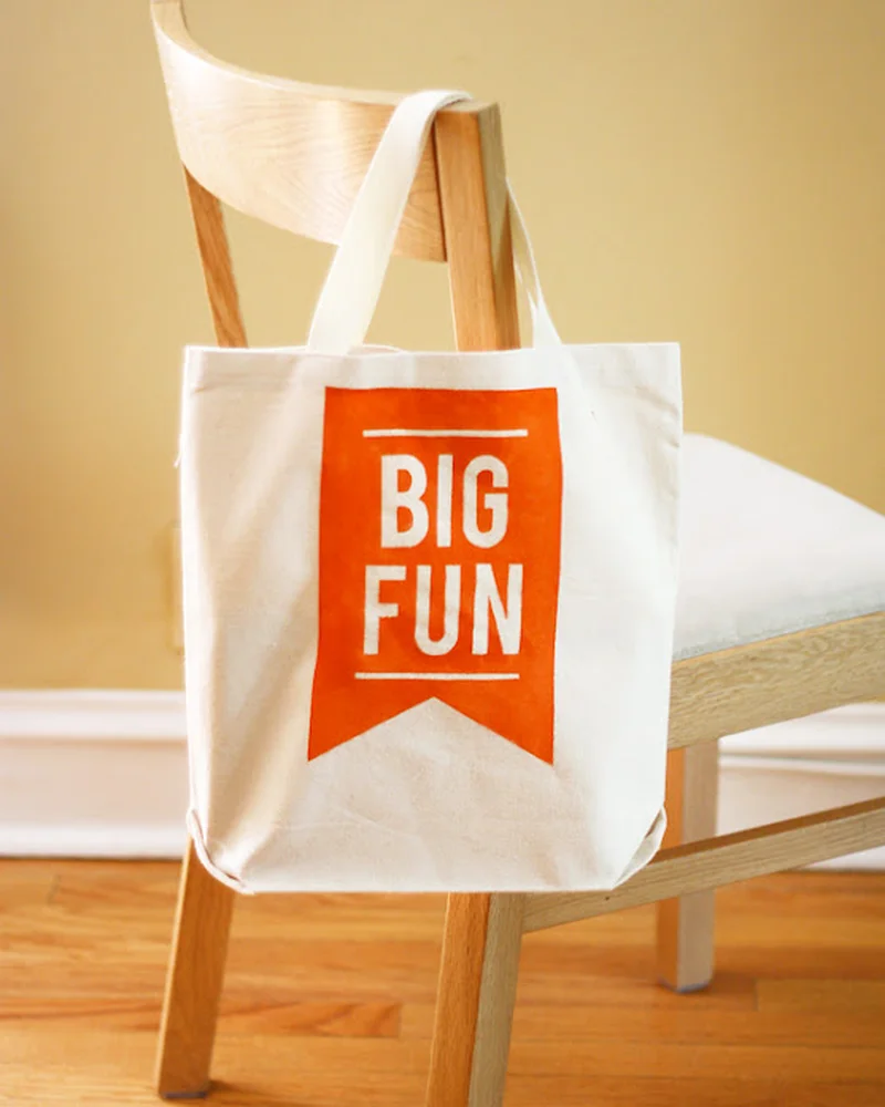 totebag moderne peint diy