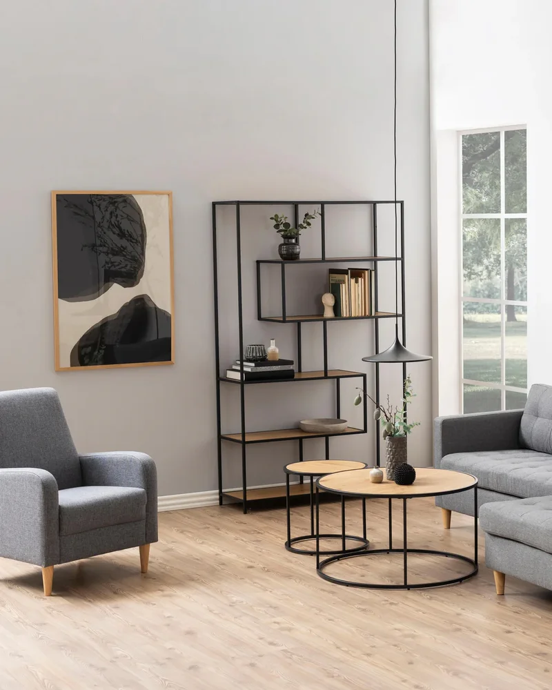 Bibliothèque industrielle asymétrique Westwing