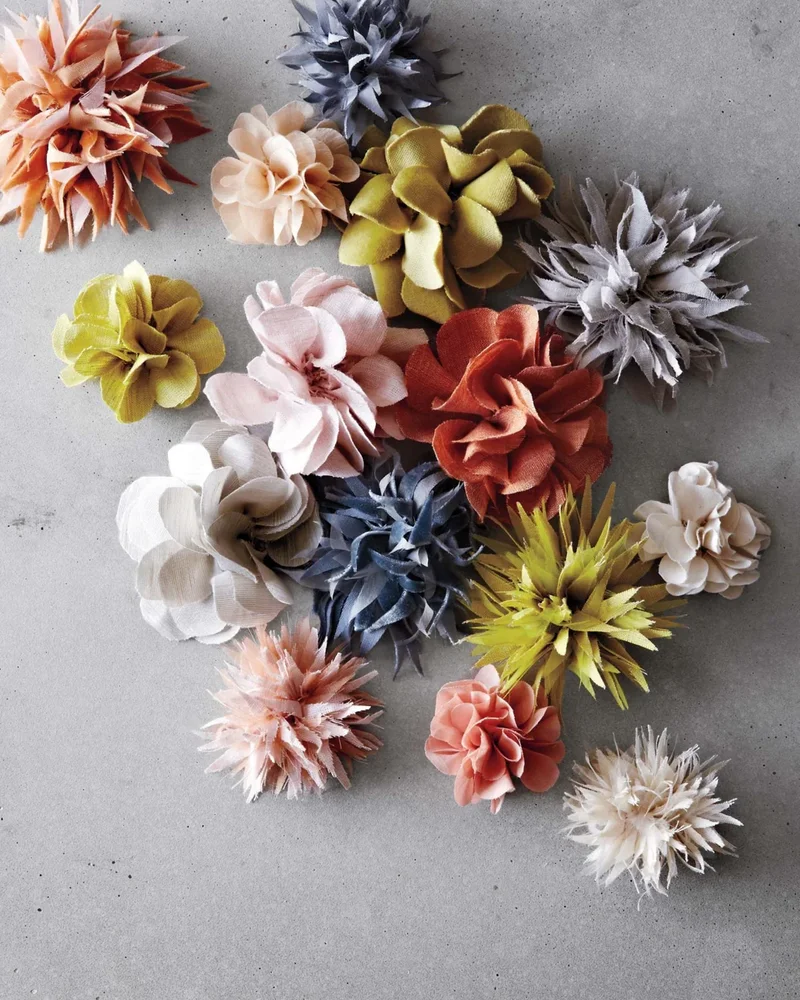 fleur tissu diy