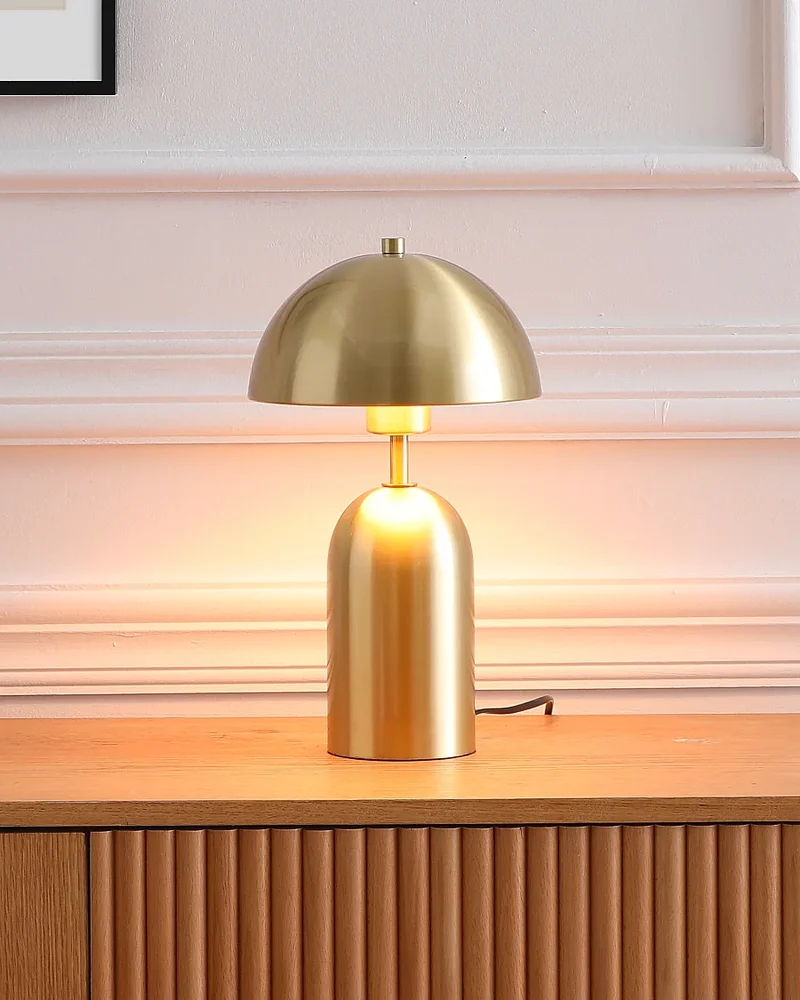 Lampe champignon métal doré OZAIA