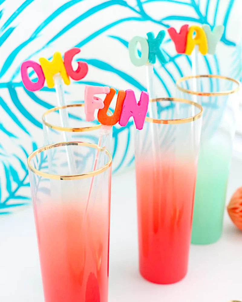 melangeur boisson diy lettres