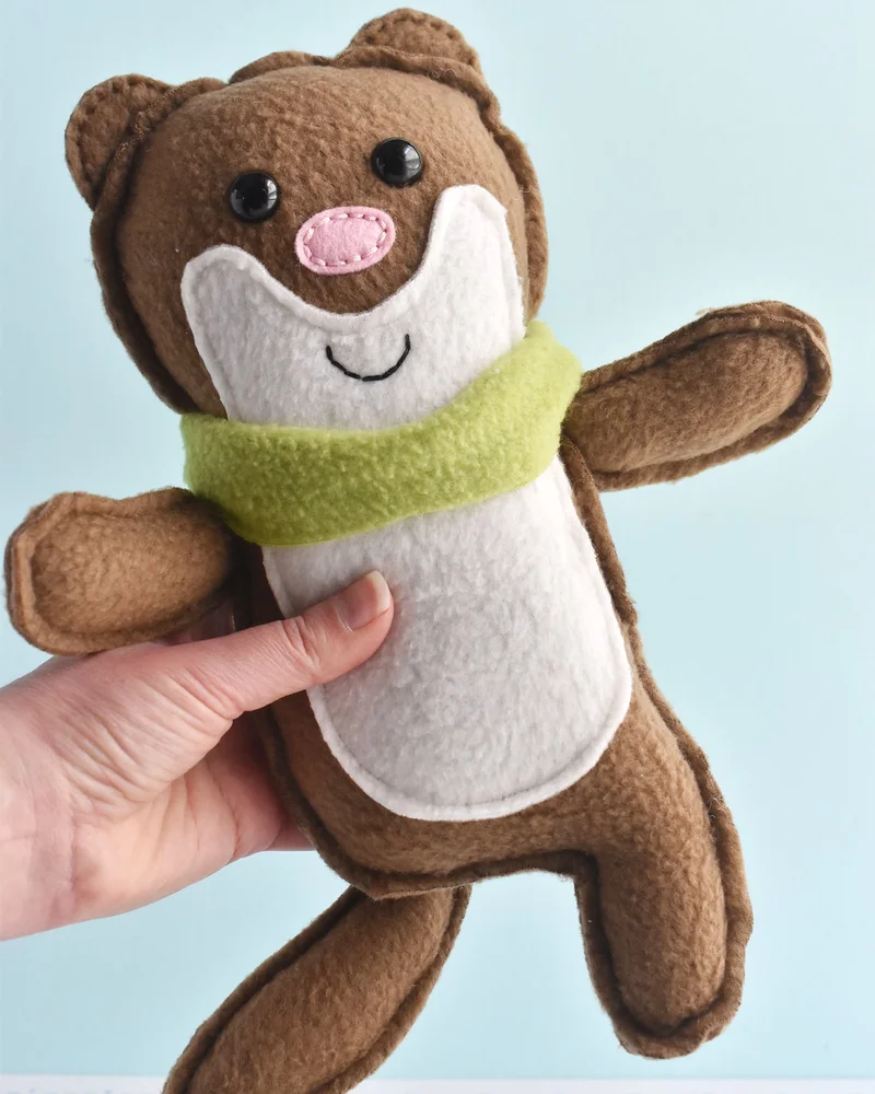 peluche diy tissu bouclette