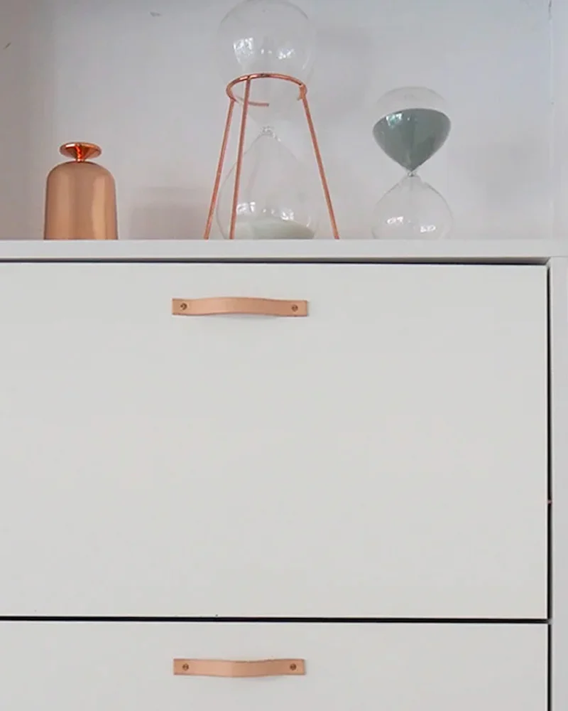 poignee meuble diy laniere cuir