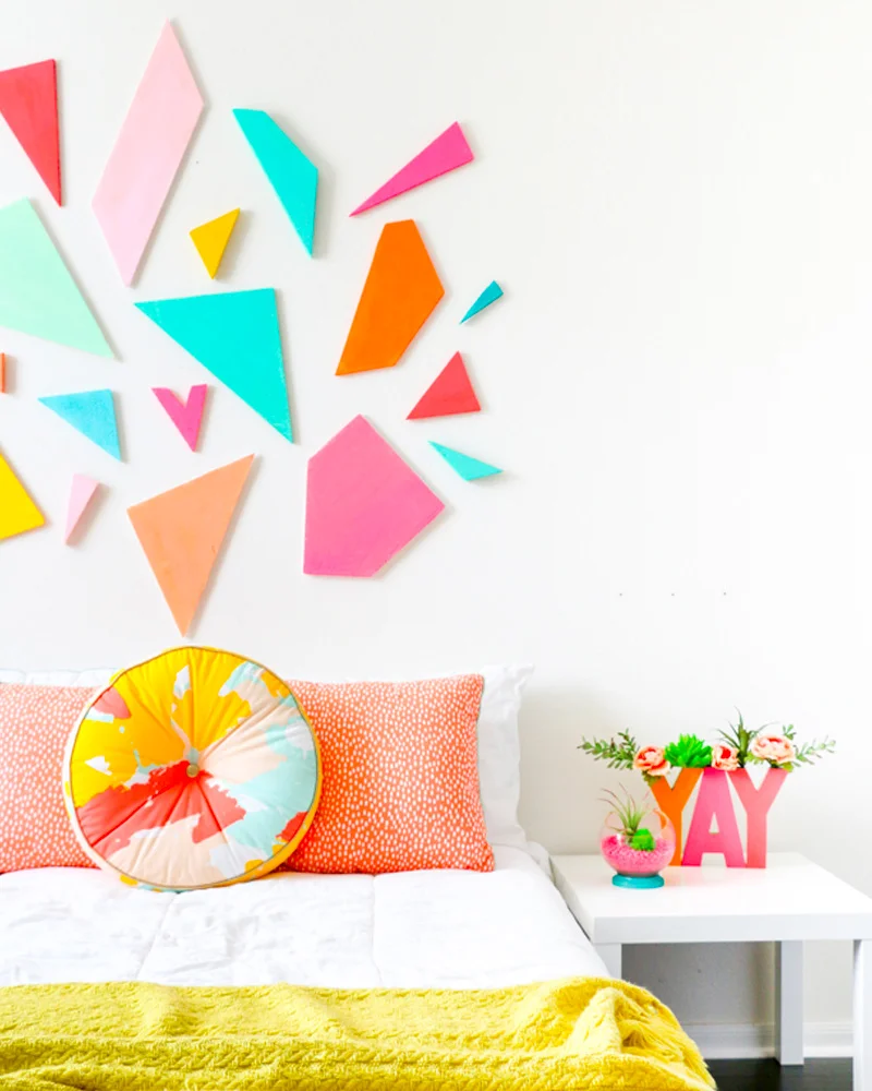 tete de lit diy mousse coloree