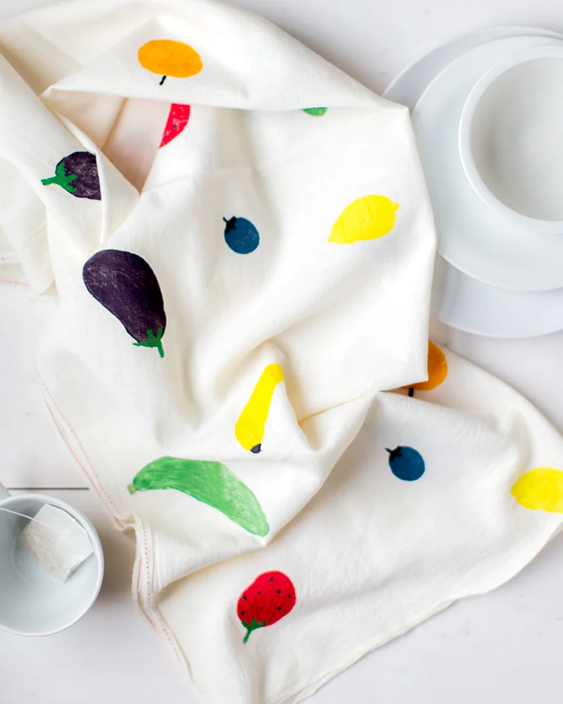 torchon fruit legume diy