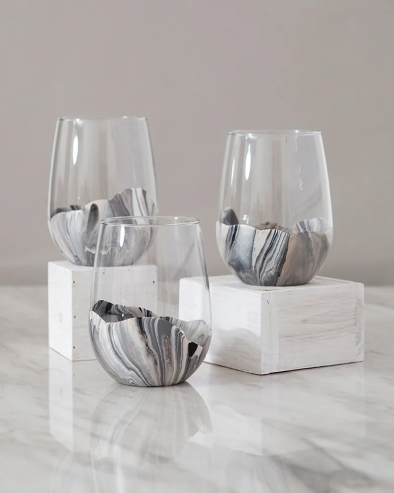 verre marbre diy peinture