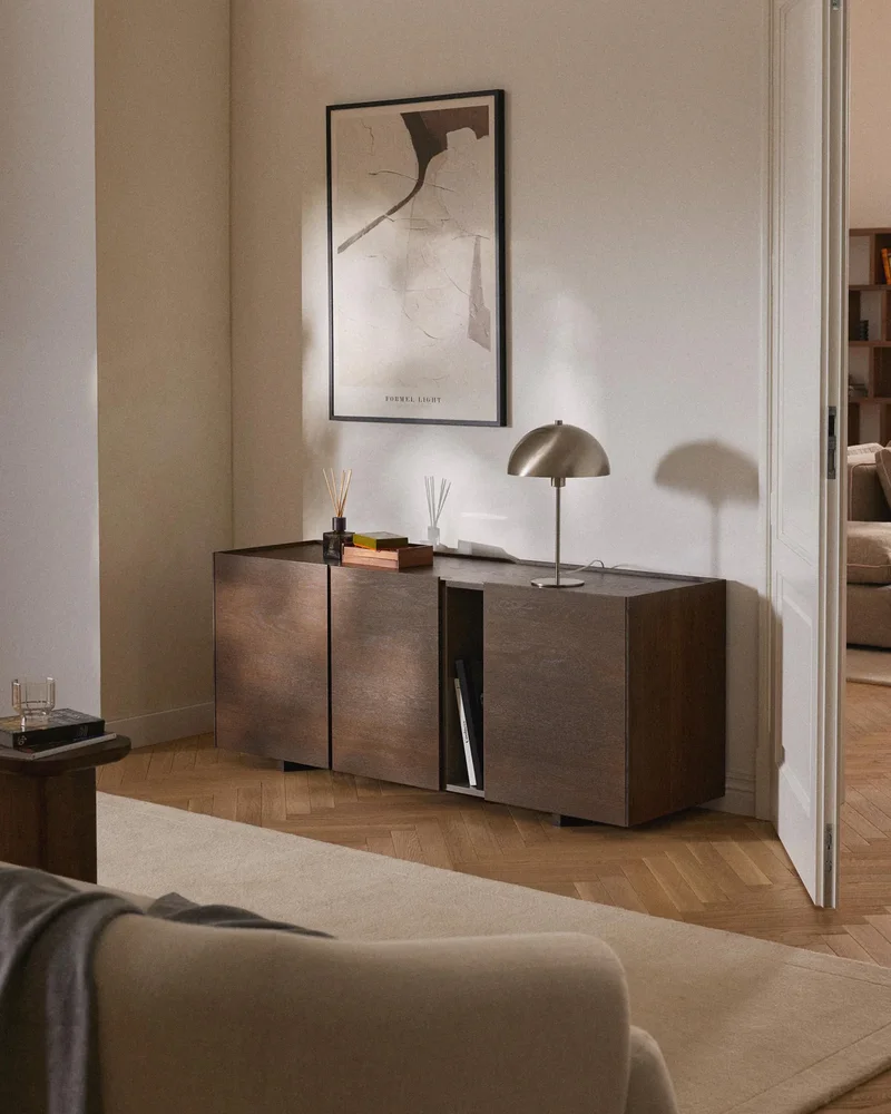 Buffet moderne en bois foncé Westwing