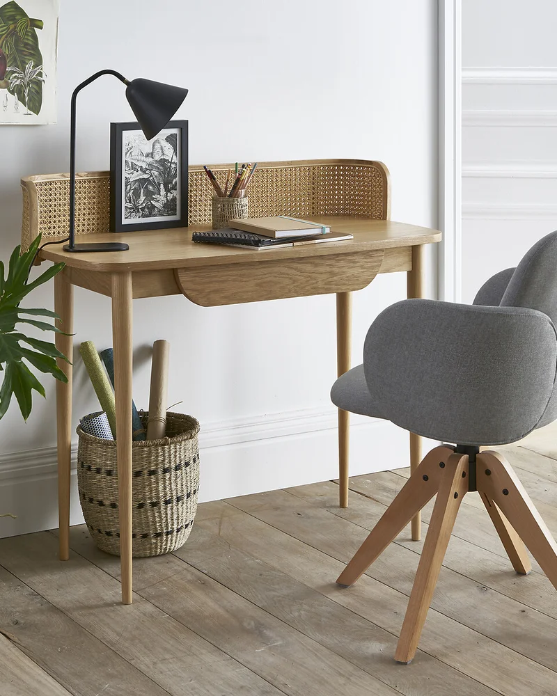 Bureau cannage et bois La Redoute